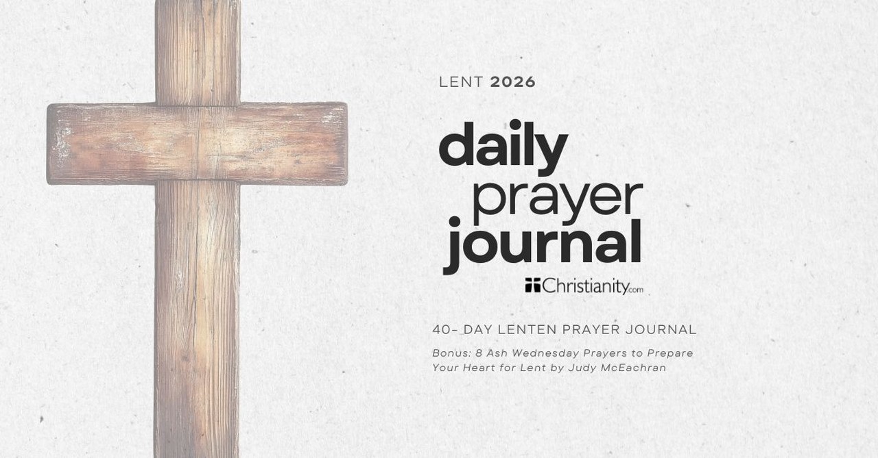 40 Day Prayer Journal for Lent + BONUS 8 Ash Wednesday Prayers to Prepare Your Heart for Lent 