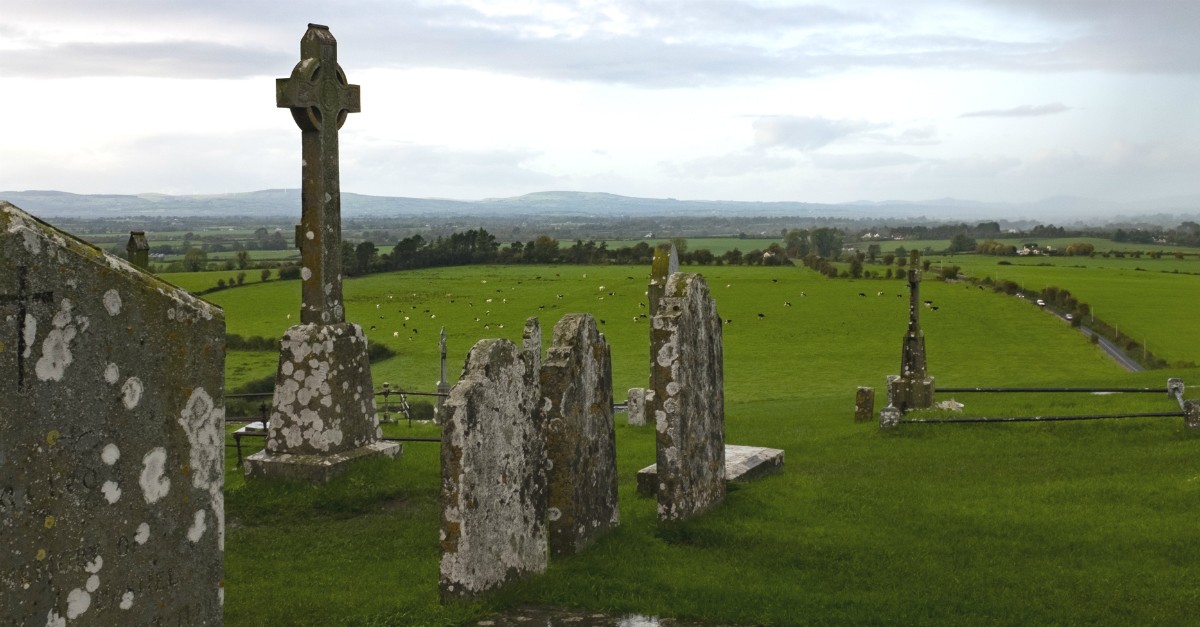 old gravestones in green countryside, st. patrick's day quotes and blessings