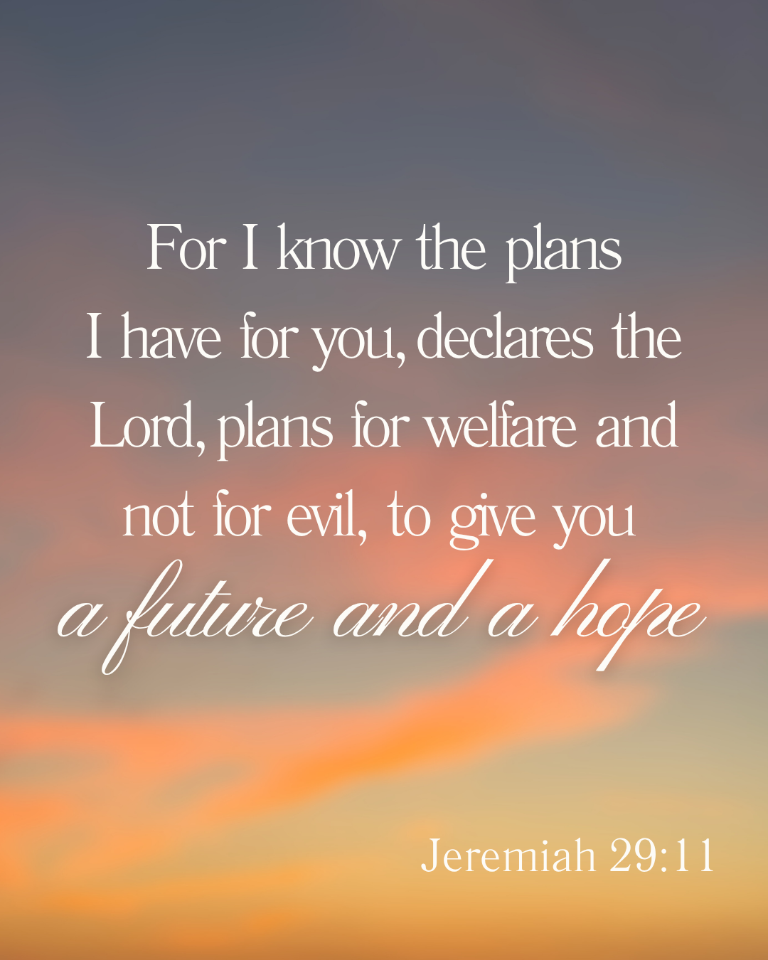 Jeremiah 29:11