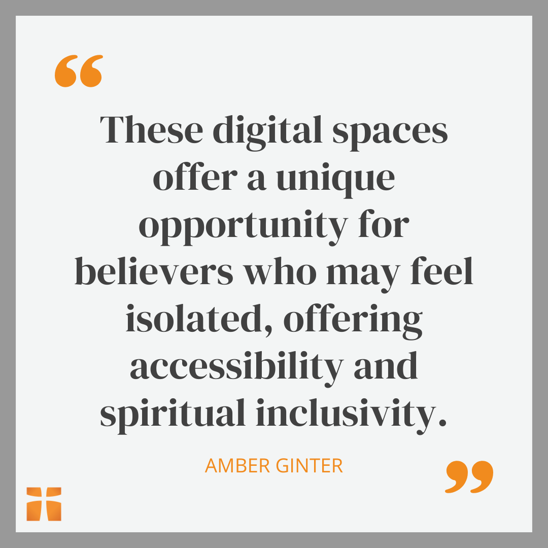 Quote from an article about live-stream prayer events and their accessibility and inclusivity for those who feel isolated.